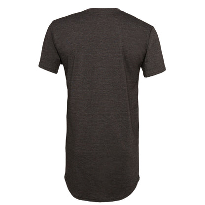 Dark Grey Heather - Back - Bella + Canvas Mens Long Body Urban Tee