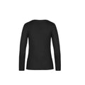 Black - Back - B&C Womens-Ladies #E190 LSL Top