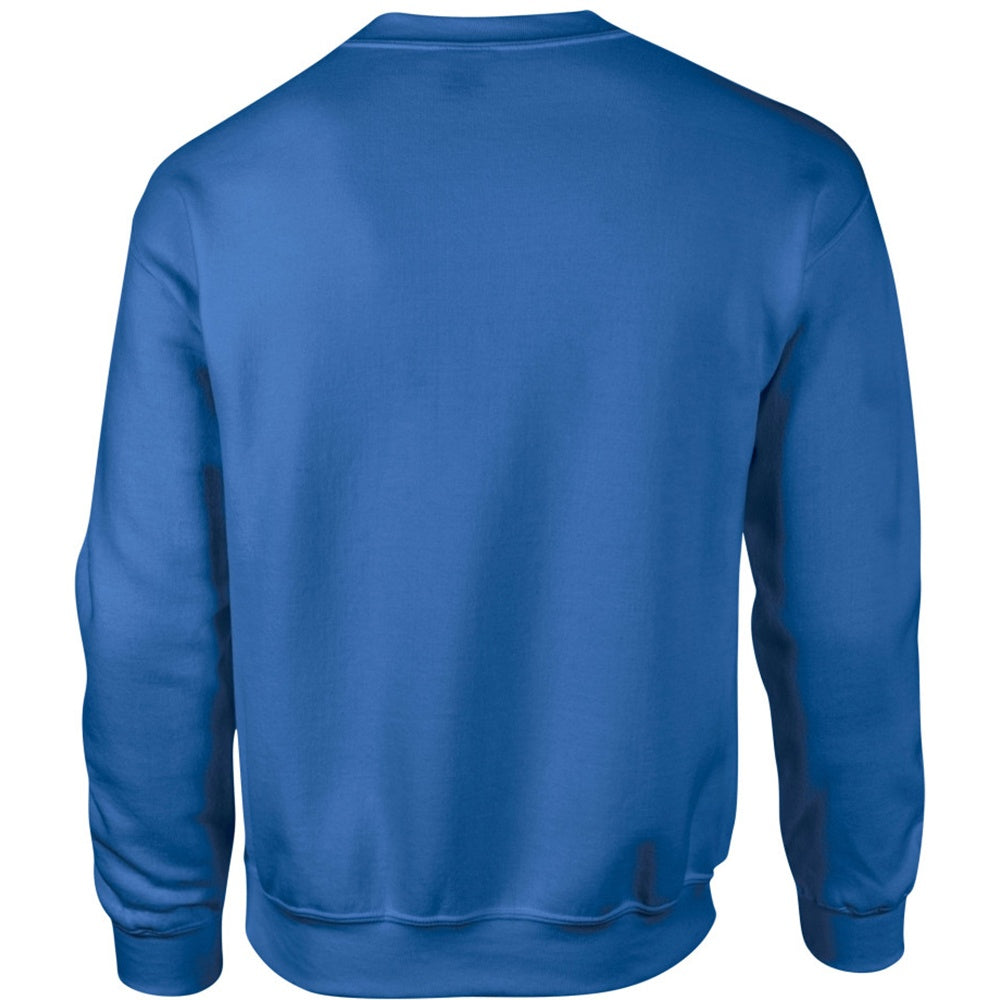 Royal - Back - Gildan DryBlend Adult Set-In Crew Neck Sweatshirt (13 Colours)