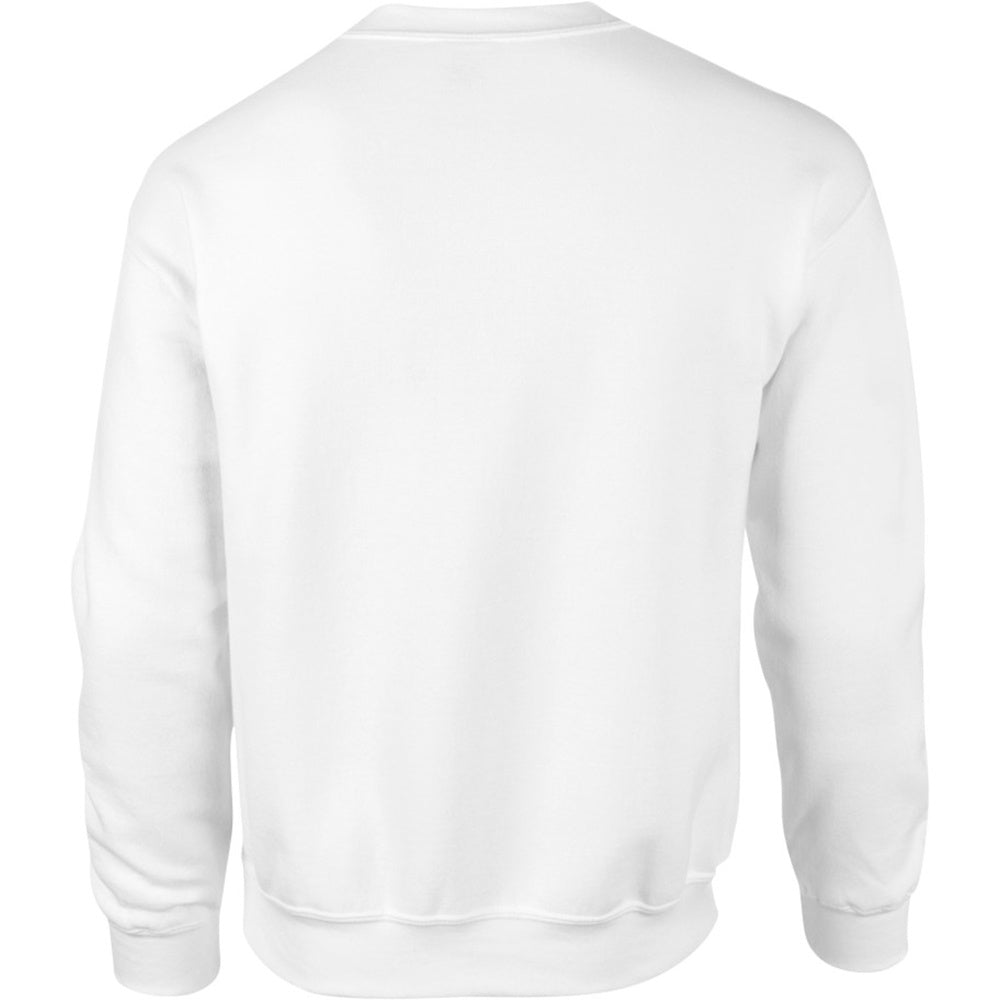 White - Back - Gildan DryBlend Adult Set-In Crew Neck Sweatshirt (13 Colours)