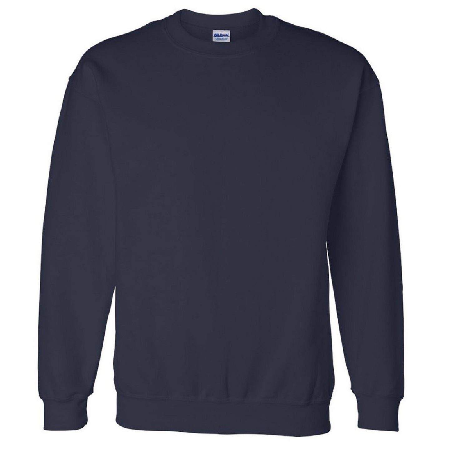 Navy - Front - Gildan DryBlend Adult Set-In Crew Neck Sweatshirt (13 Colours)