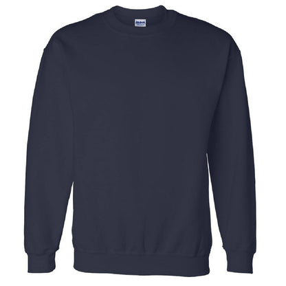 Navy - Front - Gildan DryBlend Adult Set-In Crew Neck Sweatshirt (13 Colours)