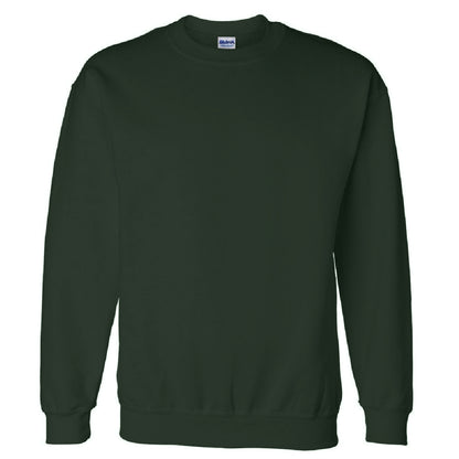 White - Side - Gildan DryBlend Adult Set-In Crew Neck Sweatshirt (13 Colours)