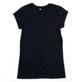 Black - Front - Mantis Womens-Ladies Roll Sleeve Tee