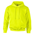 New Safety Green - Front - Gildan Heavyweight DryBlend Adult Unisex Hooded Sweatshirt Top - Hoodie (13 Colours)