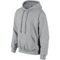 Sport Grey - Side - Gildan Heavyweight DryBlend Adult Unisex Hooded Sweatshirt Top - Hoodie (13 Colours)