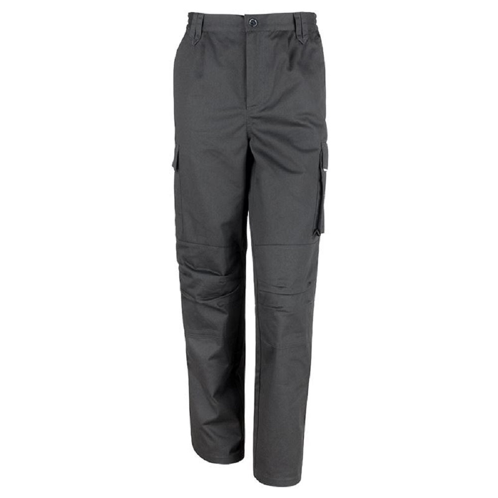 Black - Front - Result Womens-Ladies Work-Guard Action Trousers