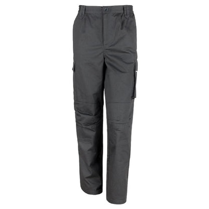 Black - Front - Result Womens-Ladies Work-Guard Action Trousers