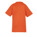 Fluorescent Orange - Back - Spiro Impact Childrens-Kids Junior Performance Aircool T-Shirt