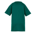 Bottle Green - Back - Spiro Impact Childrens-Kids Junior Performance Aircool T-Shirt