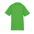 Fluorescent Green - Back - Spiro Impact Childrens-Kids Junior Performance Aircool T-Shirt