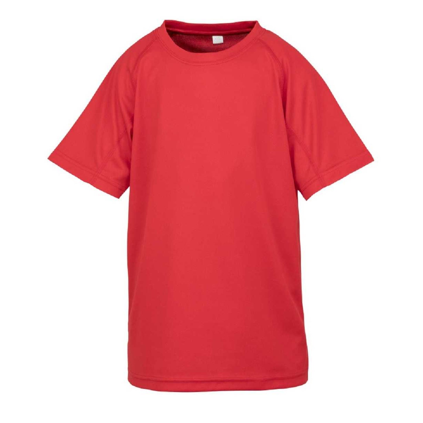 Red - Front - Spiro Impact Childrens-Kids Junior Performance Aircool T-Shirt