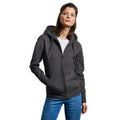 Charcoal Melange - Front - Russell Womens-Ladies Authentic Zipped Hoodie