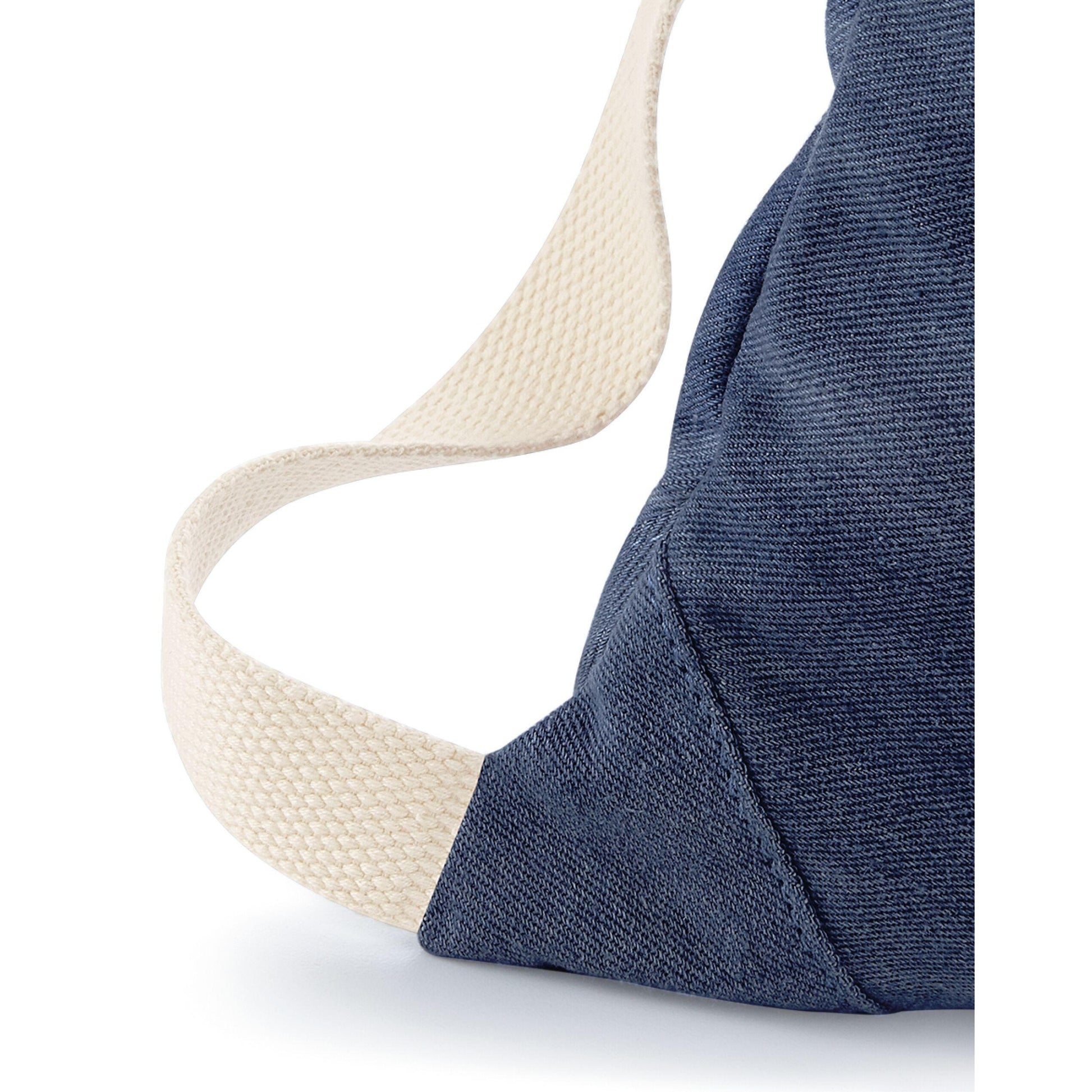 Denim Blue - Back - Bagbase Denim Gymsac