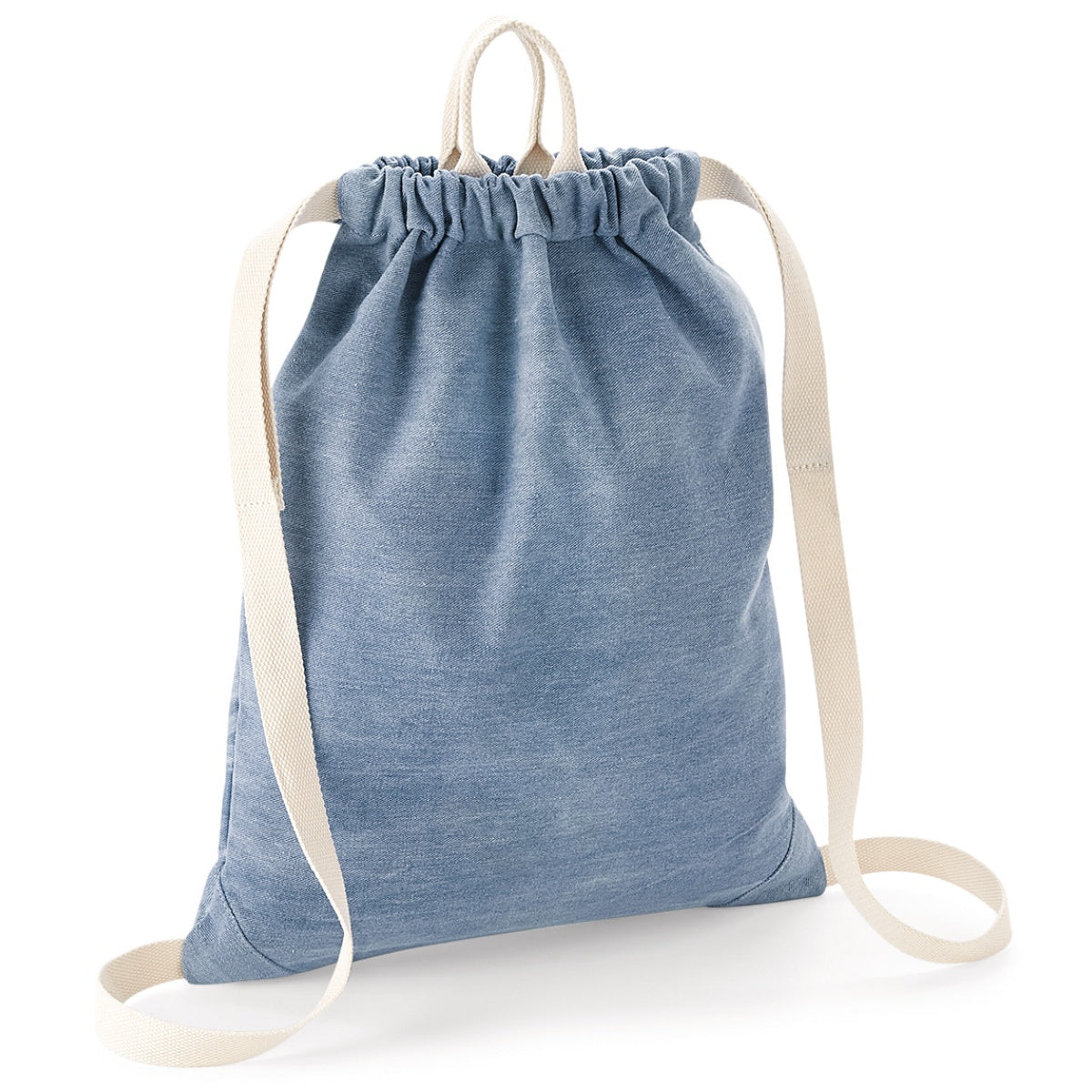 Light Denim - Front - Bagbase Denim Gymsac