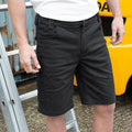 Black - Back - Result Mens Workguard Slim Chino Shorts