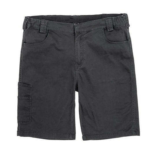 Black - Front - Result Mens Workguard Slim Chino Shorts