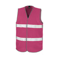 Raspberry - Front - Result Adults Unisex Safeguard Enhance Visibility Vest
