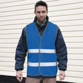 Royal Blue - Back - Result Adults Unisex Safeguard Enhance Visibility Vest