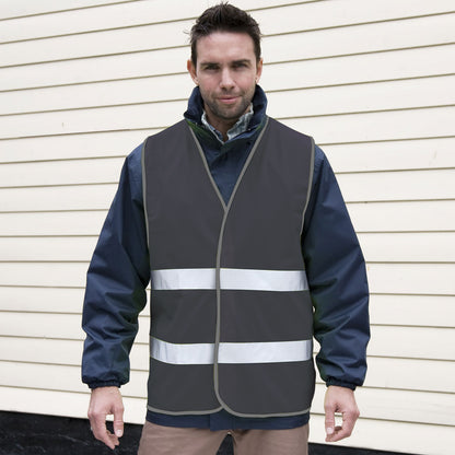 Navy Blue - Back - Result Adults Unisex Safeguard Enhance Visibility Vest