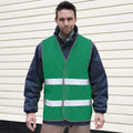 Paramedic Green - Back - Result Adults Unisex Safeguard Enhance Visibility Vest
