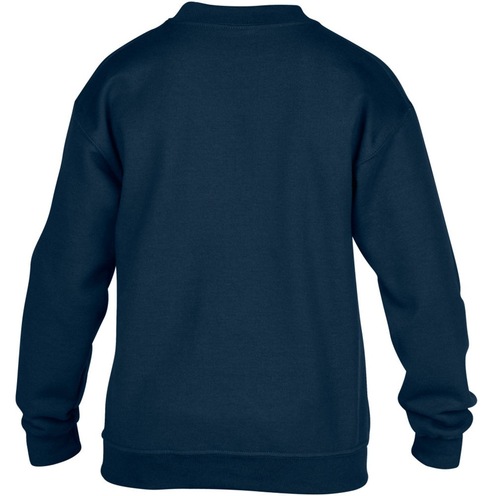 Navy - Back - Gildan Childrens Unisex Heavy Blend Crewneck Sweatshirt