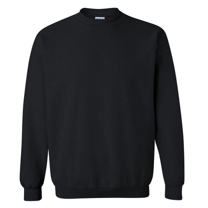 Black - Side - Gildan Childrens Unisex Heavy Blend Crewneck Sweatshirt