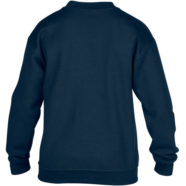 Navy - Back - Gildan Childrens Unisex Heavy Blend Crewneck Sweatshirt