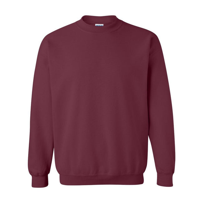 Maroon - Front - Gildan Childrens Unisex Heavy Blend Crewneck Sweatshirt