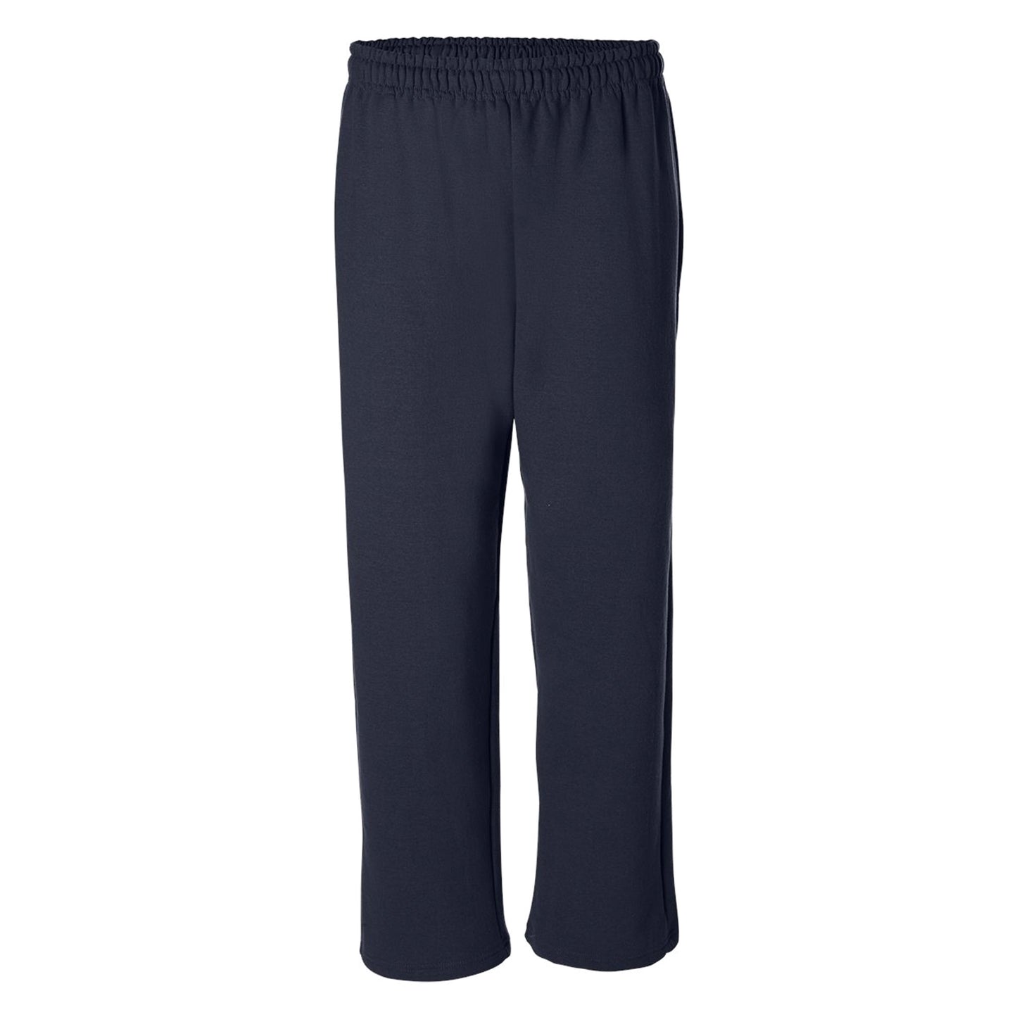 Navy - Front - Gildan Mens Heavy Blend Open Bottom Sweatpant - Jogging Pants