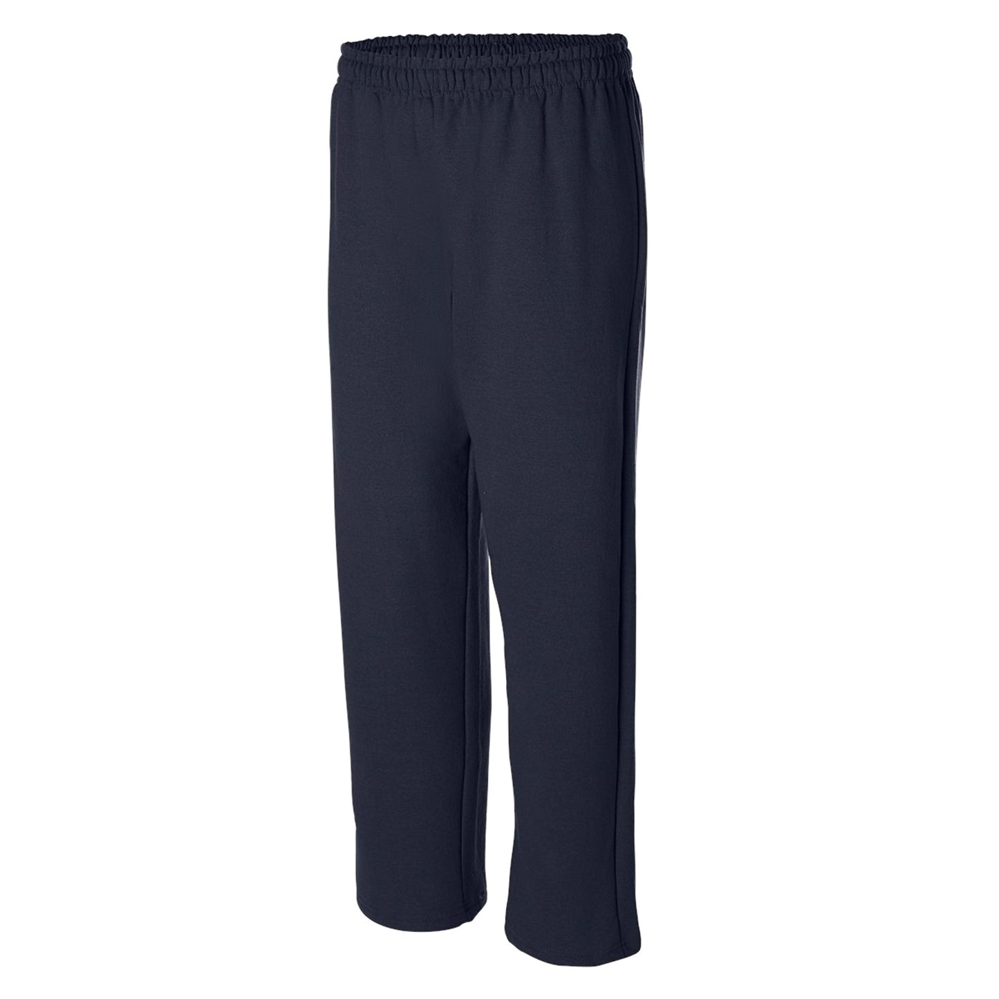 Navy - Side - Gildan Mens Heavy Blend Open Bottom Sweatpant - Jogging Pants