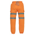 Hi Vis Orange - Front - Yoko Adults Unisex Hi Vis Jogging Pants