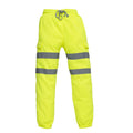 Hi-Vis Yellow - Front - Yoko Adults Unisex Hi Vis Jogging Pants