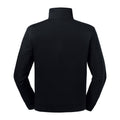 Black - Back - Russell Mens Authentic Quarter Zip Sweatshirt