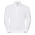 White - Front - Russell Mens Authentic Quarter Zip Sweatshirt