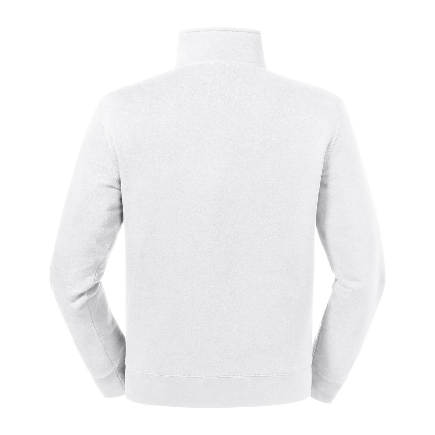 White - Back - Russell Mens Authentic Quarter Zip Sweatshirt