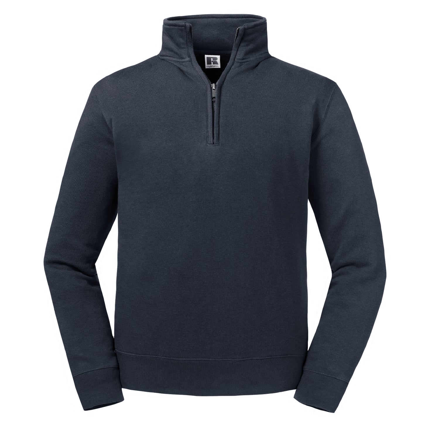 French Navy - Front - Russell Mens Authentic Quarter Zip Sweatshirt