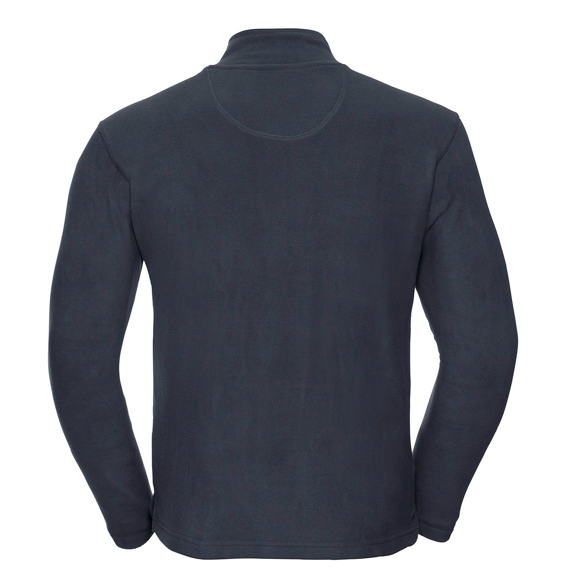 French Navy - Back - Russell Mens Authentic Quarter Zip Sweatshirt