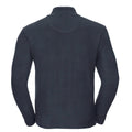 French Navy - Back - Russell Mens Authentic Quarter Zip Sweatshirt