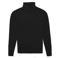 Black - Front - Russell Mens Authentic Quarter Zip Sweatshirt