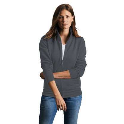 Convoy Grey - Back - Russell Womens-Ladies Authentic Sweat Jacket
