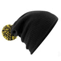 Black-Yellow - Back - Beechfield Adults Unisex Snowstar Beanie