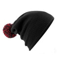 Black-Classic Red - Back - Beechfield Adults Unisex Snowstar Beanie