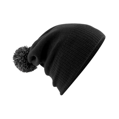 Black-Graphite - Front - Beechfield Adults Unisex Snowstar Beanie
