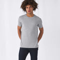 Heather Grey - Back - B&C Mens Organic E150 T-Shirt