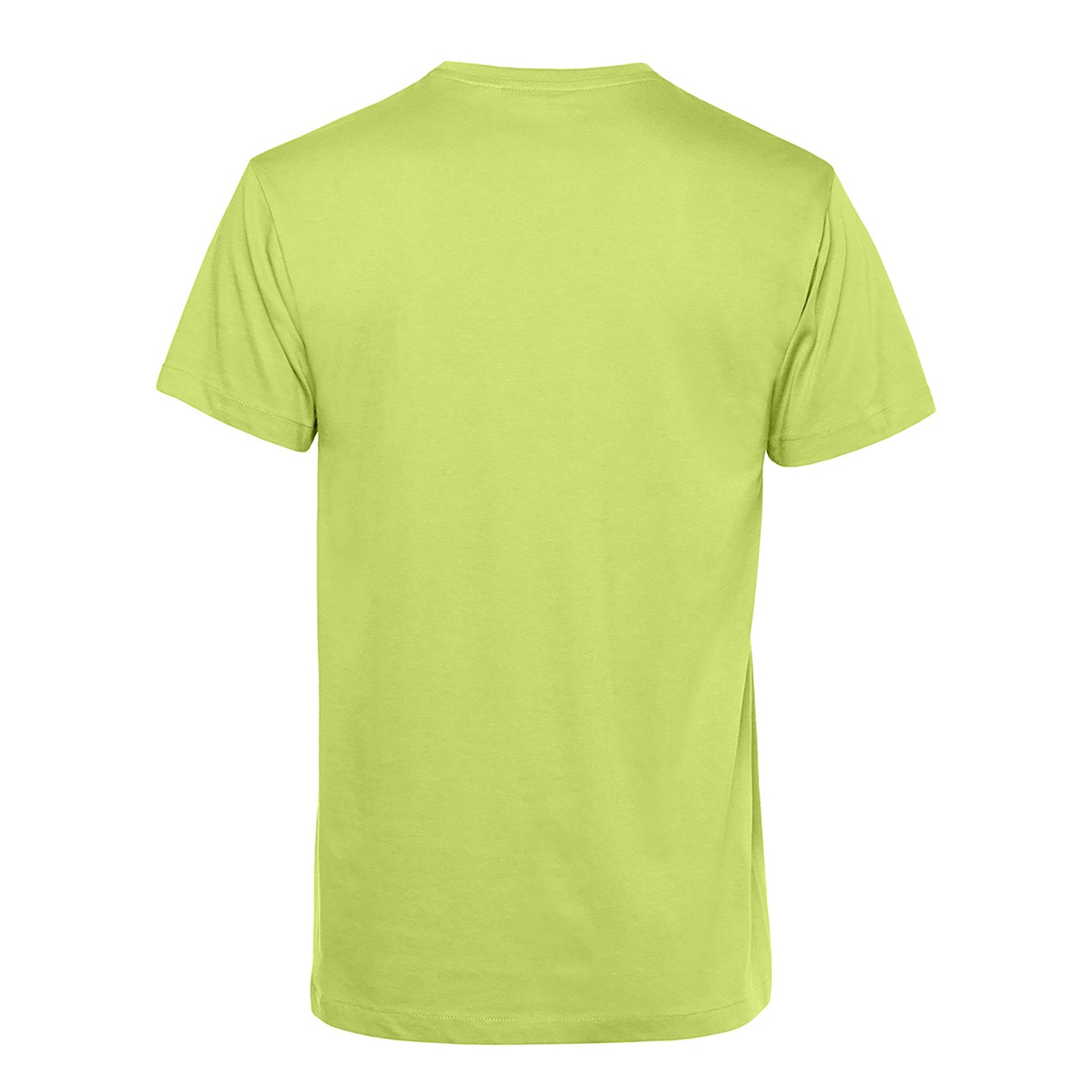 Lime - Back - B&C Mens Organic E150 T-Shirt