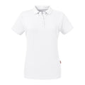 White - Front - Russell Womens-Ladies Pure Organic Polo