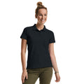 Black - Back - Russell Womens-Ladies Pure Organic Polo