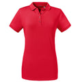 Classic Red - Front - Russell Womens-Ladies Tailored Stretch Polo