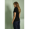 Black - Back - Russell Womens-Ladies Tailored Stretch Polo